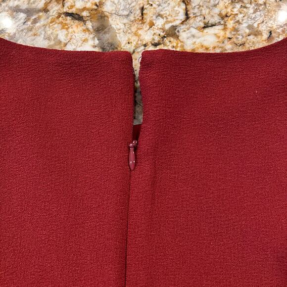 Charming Charlie Red/Maroon Short Sleeve Shift Dress - SIZE LARGE - Picture 5 of 10